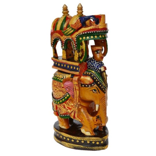Lavanshi Brown Wooden Painting Ambawadi